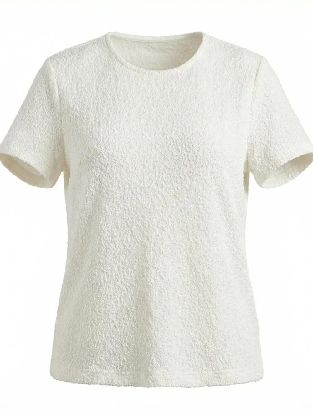 Talbots Embroidered‎ Blouse Women's Short Sleeve Rayon Nylon Ivory Size XL Lined